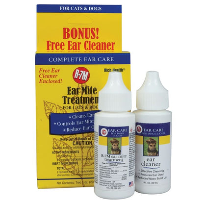 R-7 Ear Mite Treatment Kit for Dogs and Cats