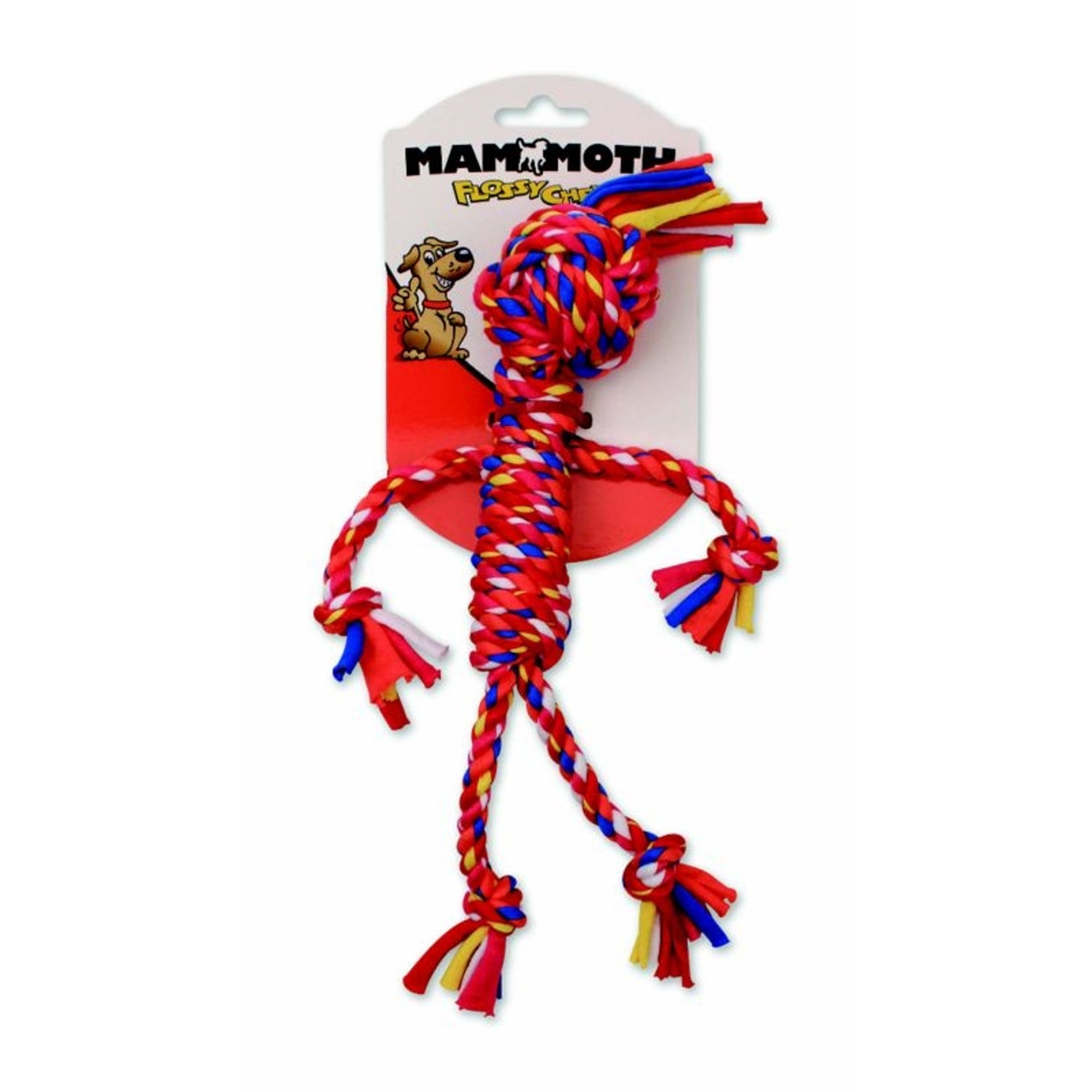 Mammoth FlossyChews Small Cloth Rope Man Dog Toy