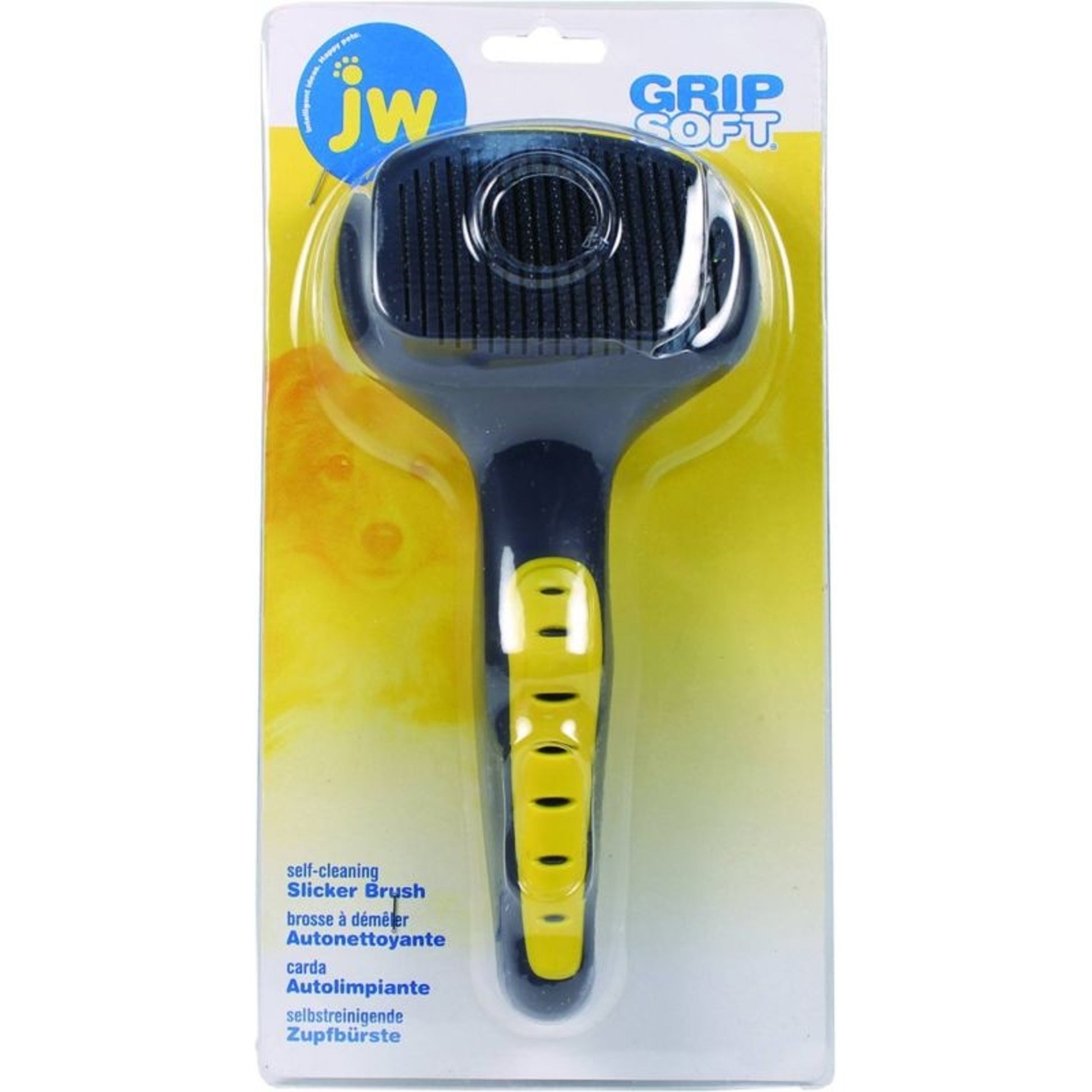JW Pet Self Cleaning Dog Slicker Brush