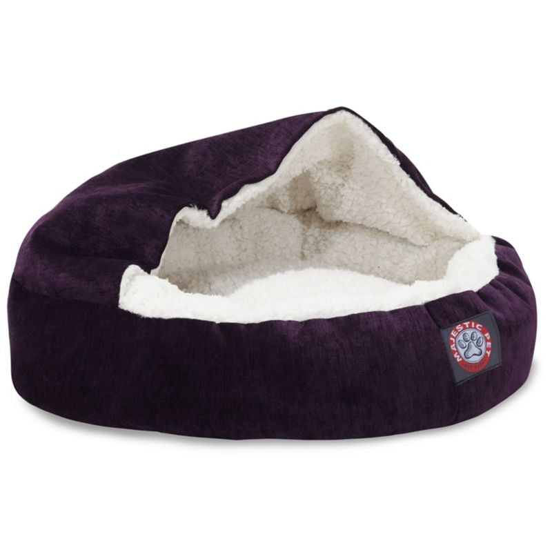 Majestic Pet 18in Villa Aubergine Canopy Bed