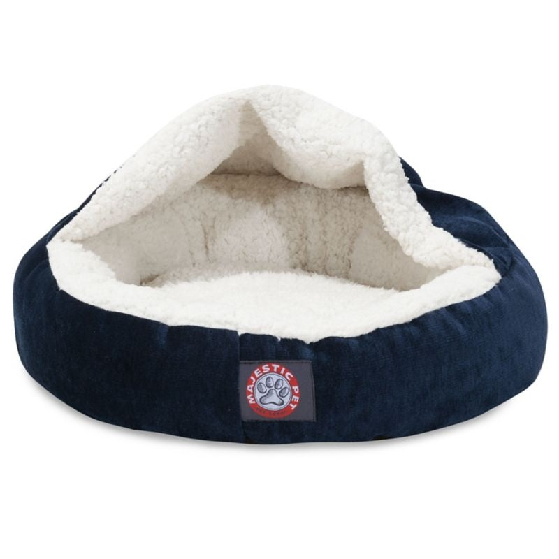 Majestic Pet 18 inch Villa Navy Canopy Pet Bed