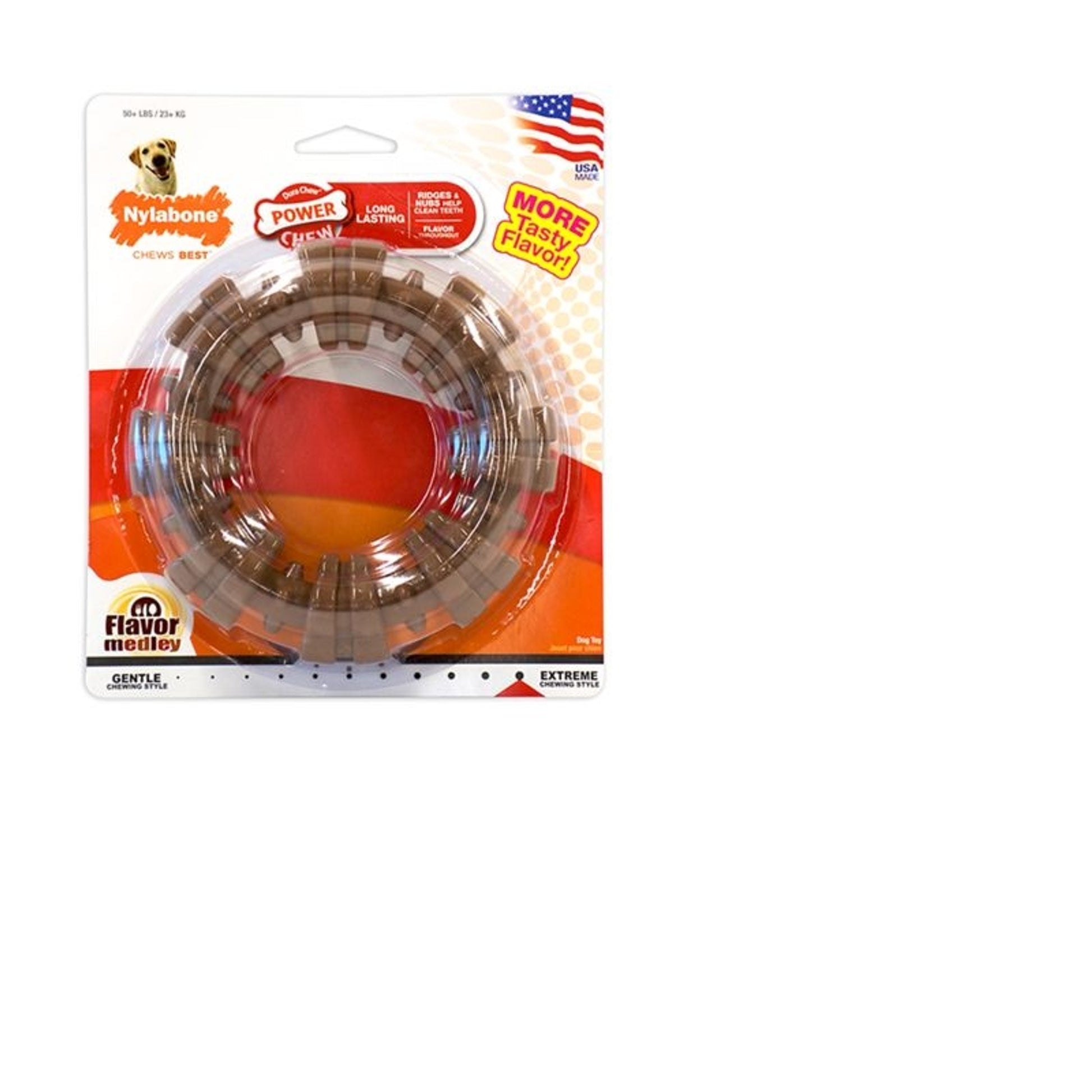 Nylabone Dura Chew Textured Ring Dog Chew