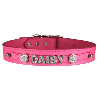 Signature Leather Slider Dog Collar