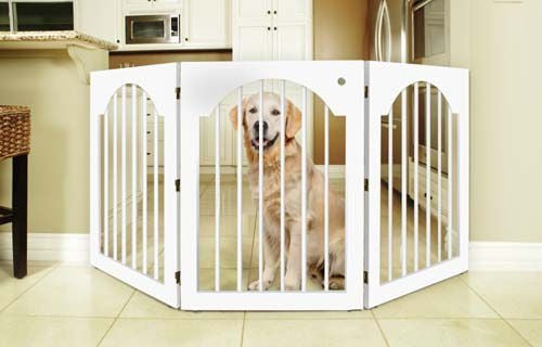 Universal Free Standing Wood Pet Gate