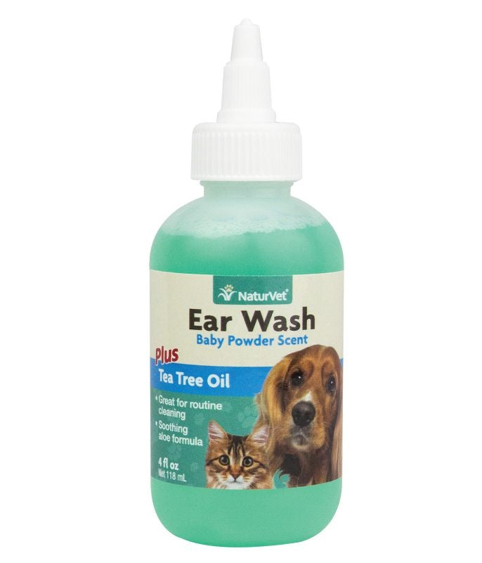 NaturVet Pet Ear Wash with Tea Tree Oil