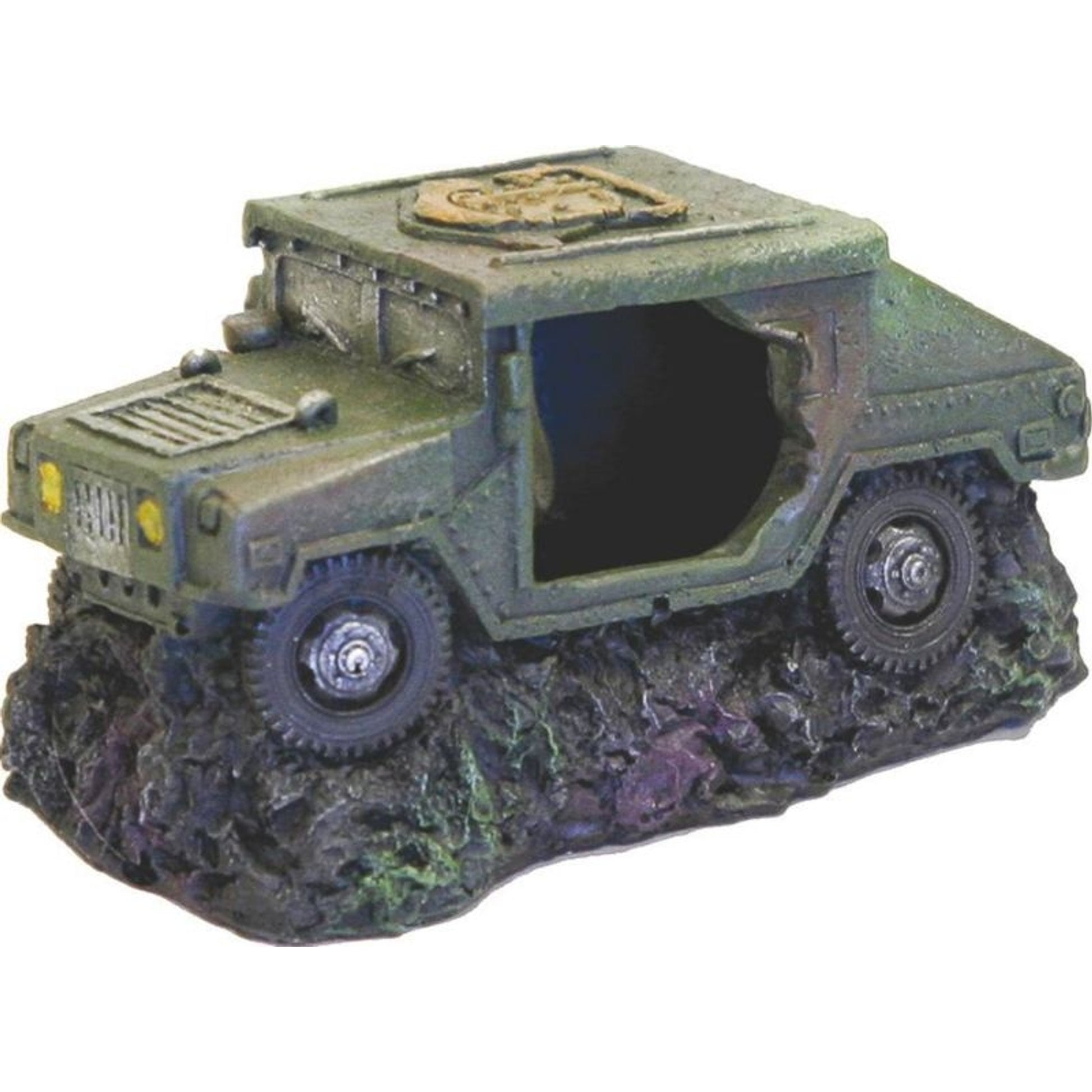 Blue Ribbon Sunken Humvee with Cave Ornament