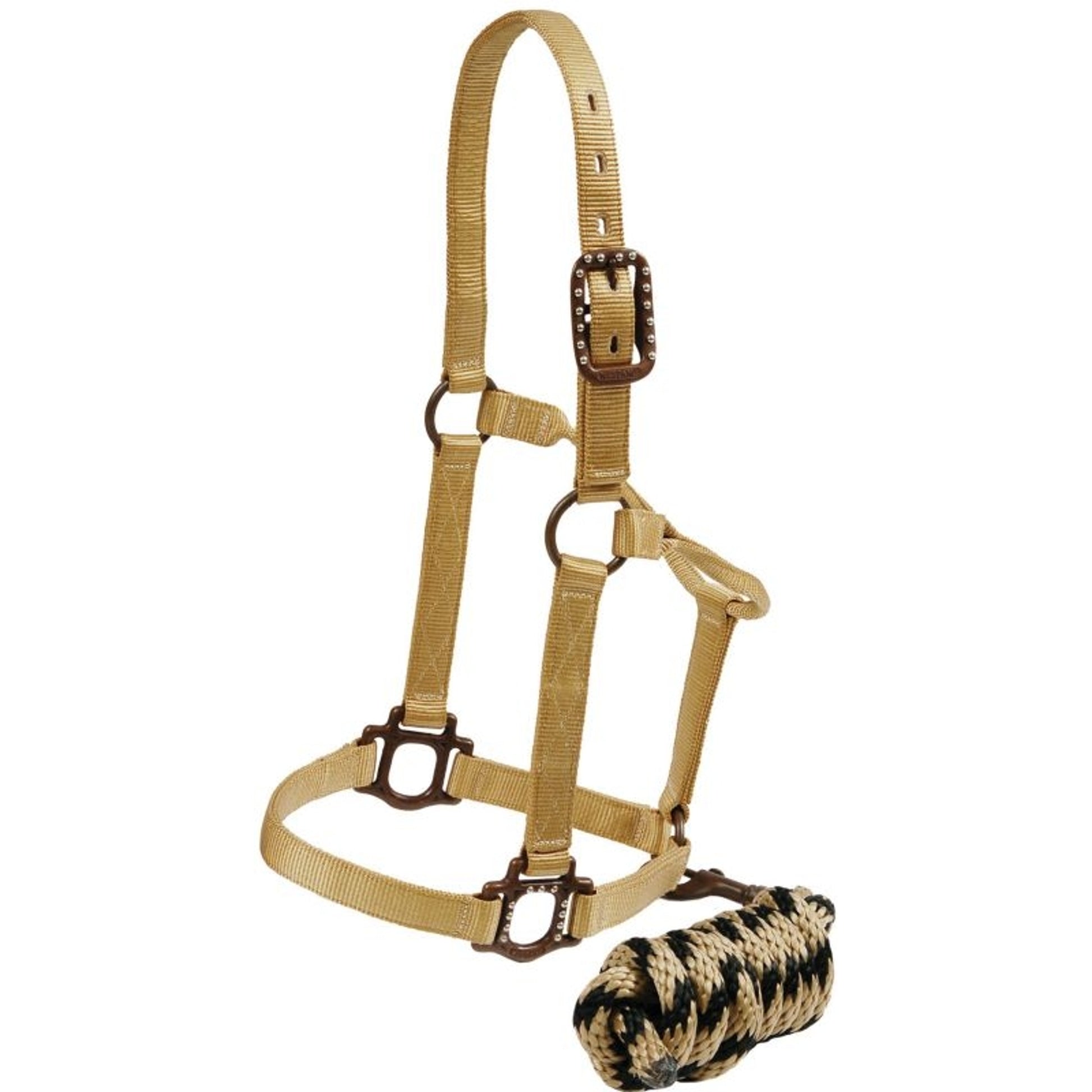 Mustang Antique Dot Halter with Lead