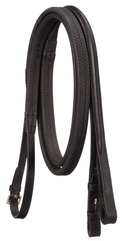 Silver Fox Raised Rubber Grip Reins