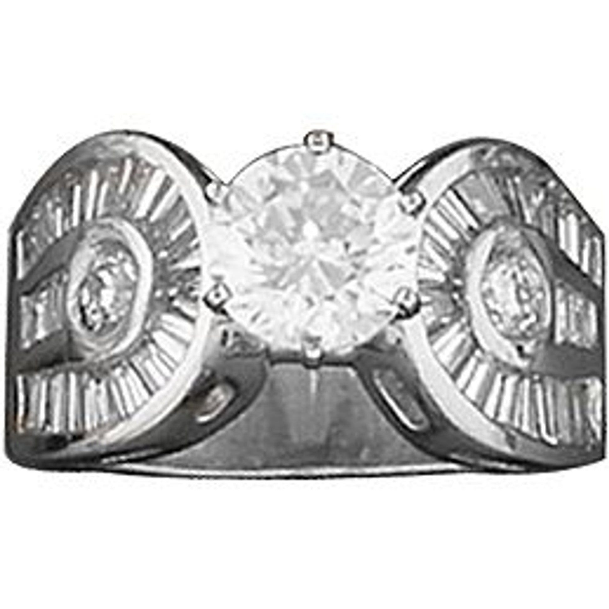 Kelly Herd Round Stone Horseshoe Ring