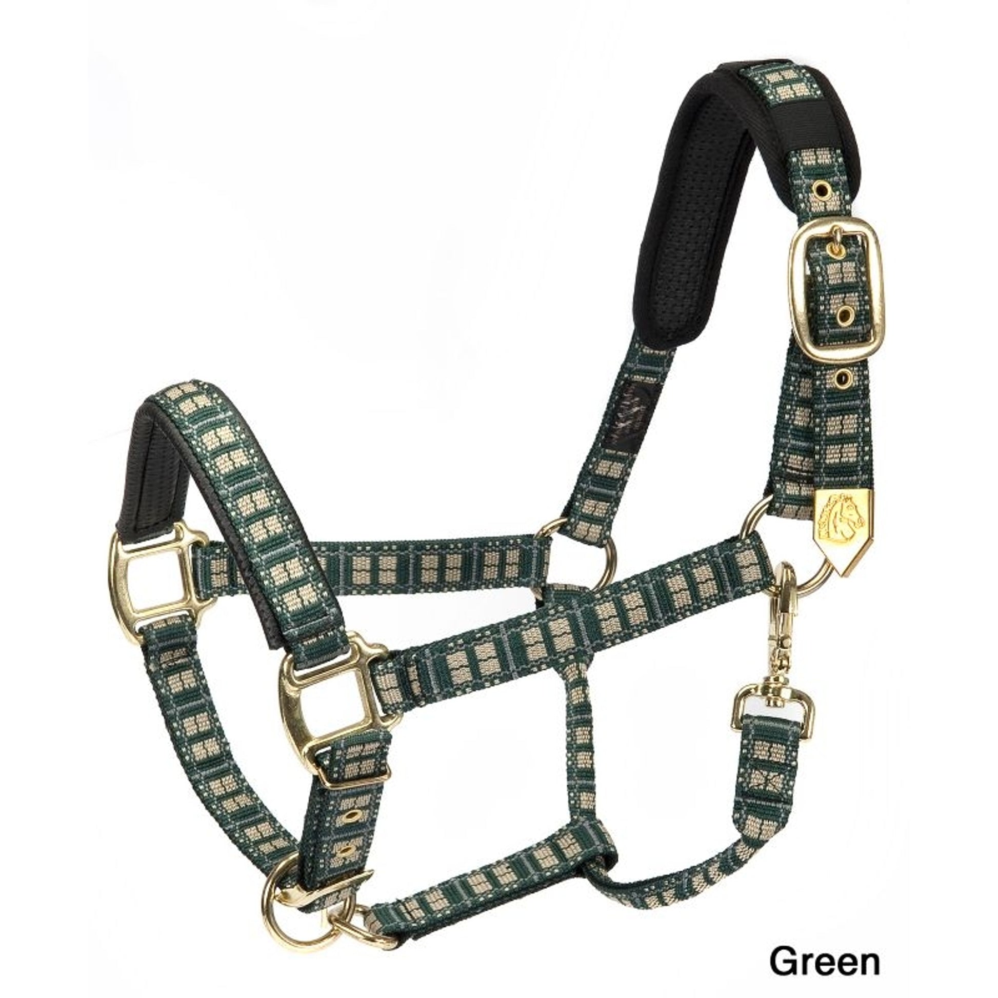 Plaid Nylon Padded Halter