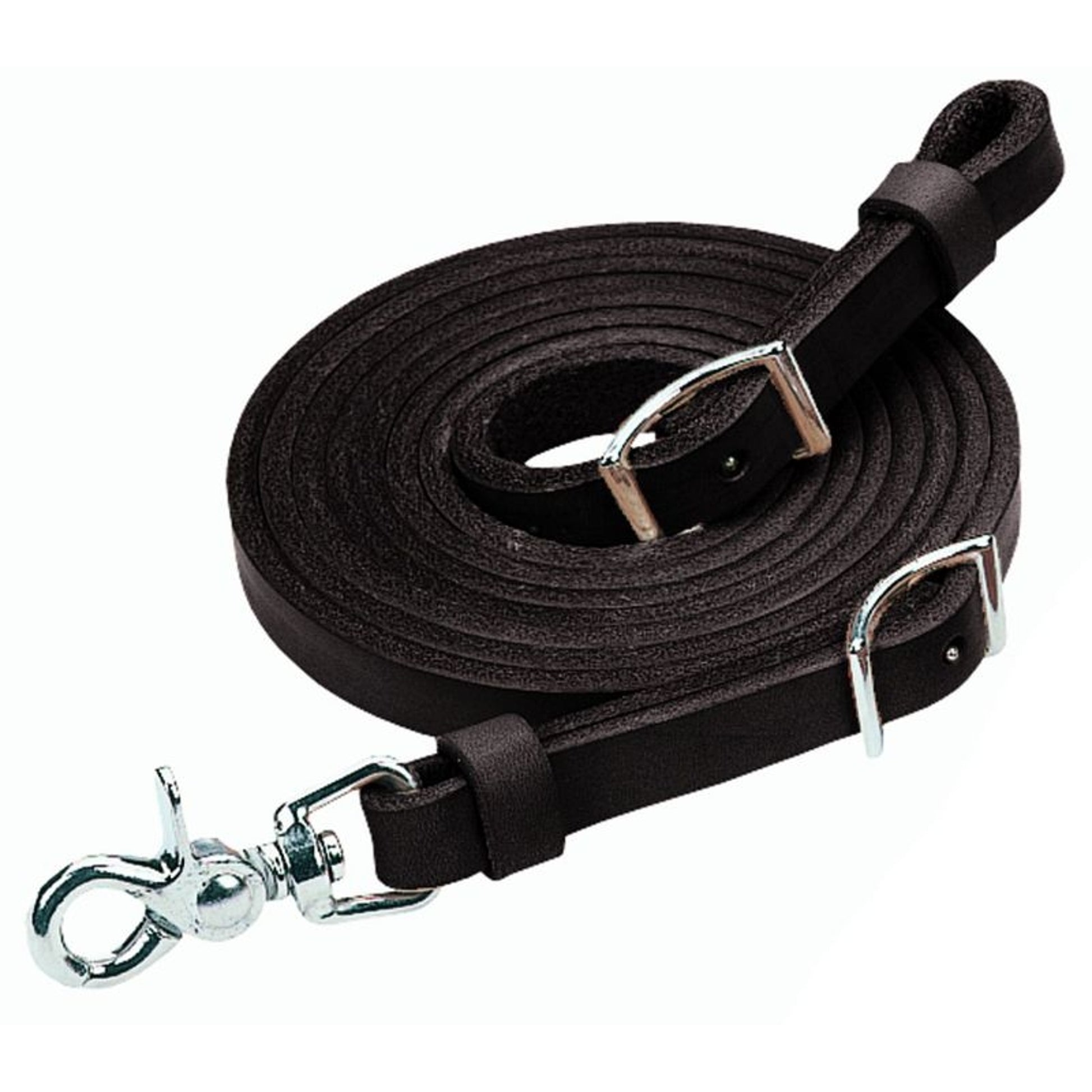 Weaver Black Leather Roping Rein