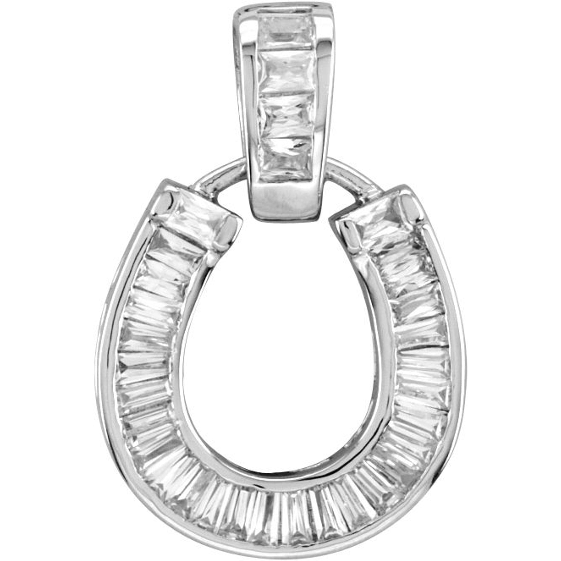 Kelly Herd Baguette Horseshoe Necklace