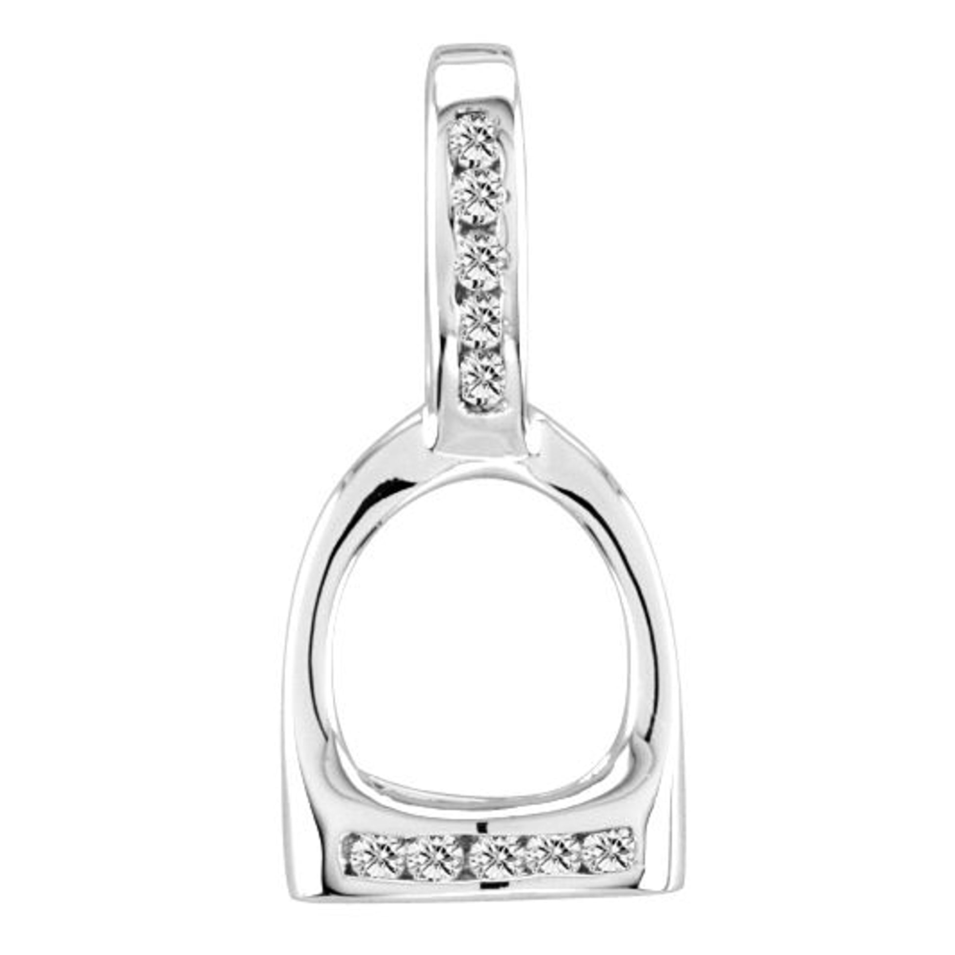 Kelly Herd Small English Stirrup Pendant