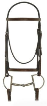 Camelot Gold Plain Raised Bridle