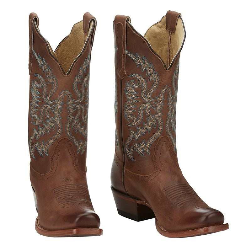 Nocona Ladies Fashion Print 11in Tan Boots