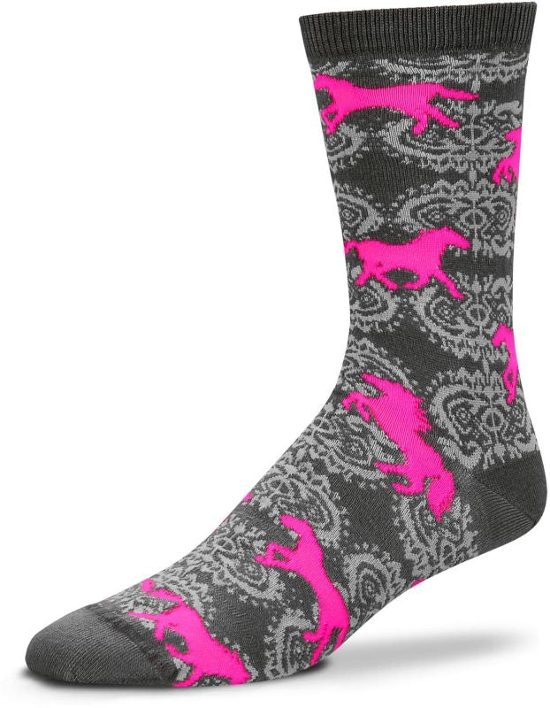 Damask Horse Ladies Socks