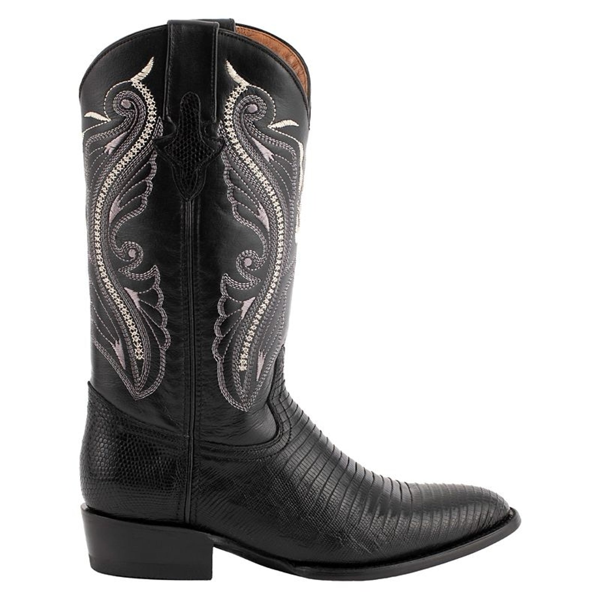 Ferrini Mens Teju Lizard Rnd Toe Boots