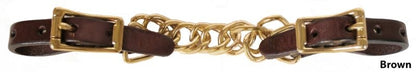 Tucker Curb Chain with Brass Hardware