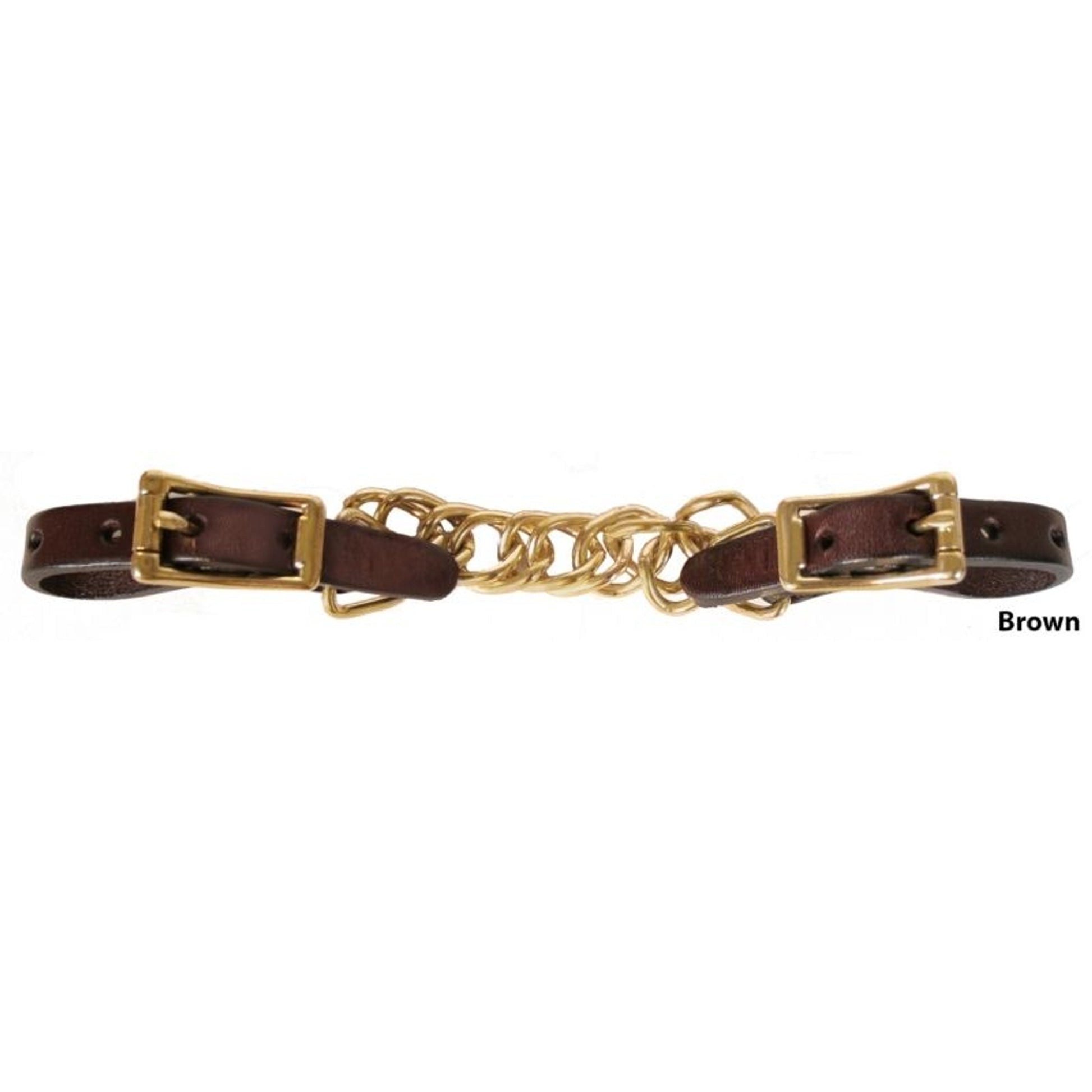 Tucker Curb Chain with Brass Hardware