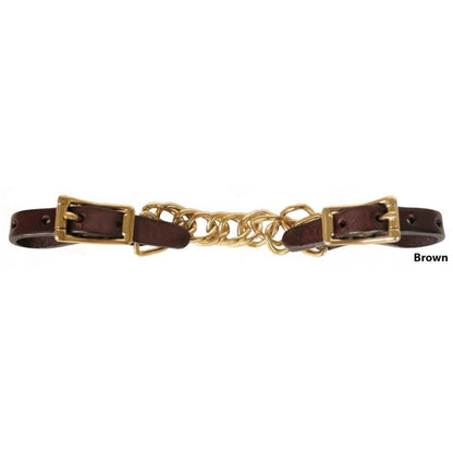 Tucker Curb Chain with Brass Hardware