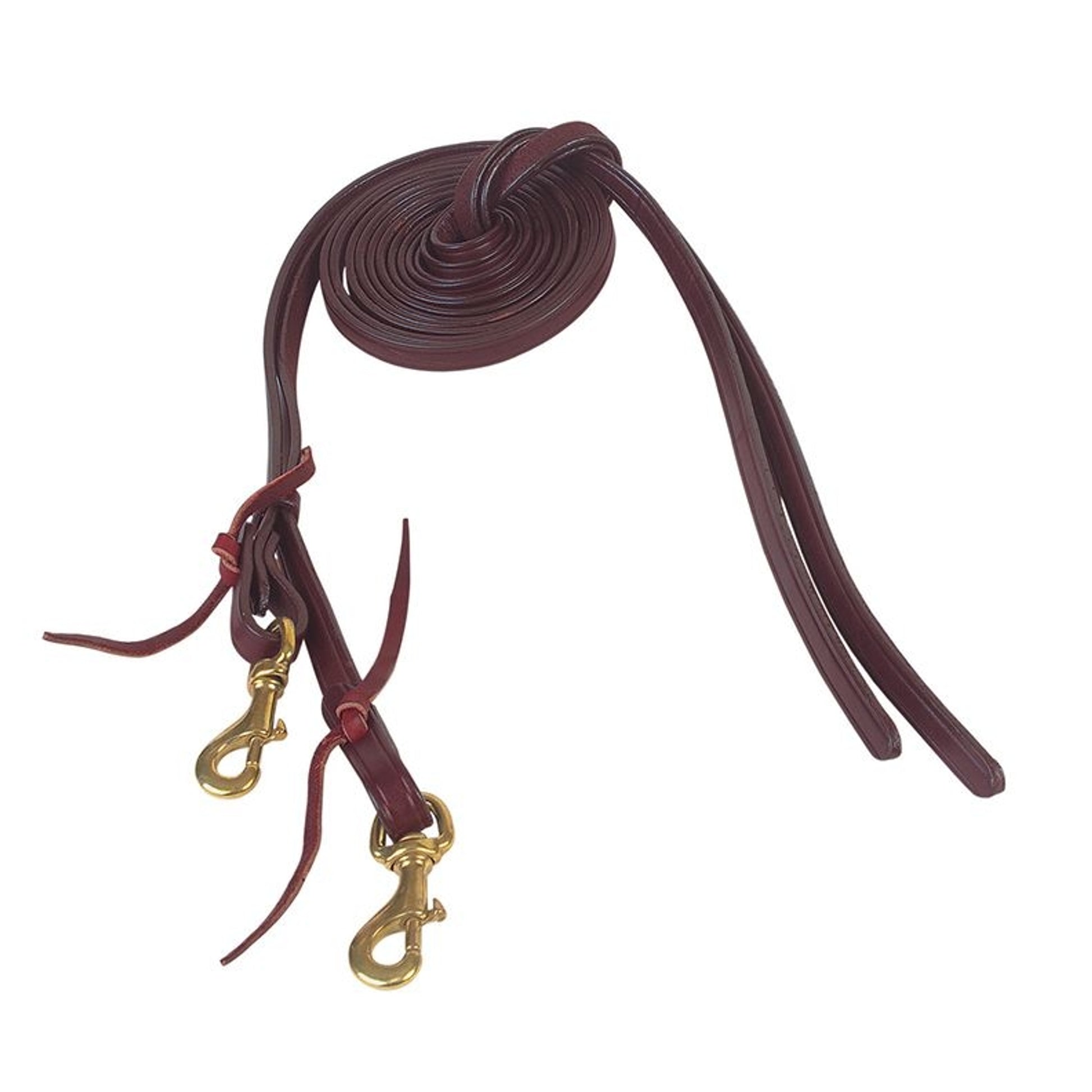 Tucker 3/4in Split Reins with Brass Hardware