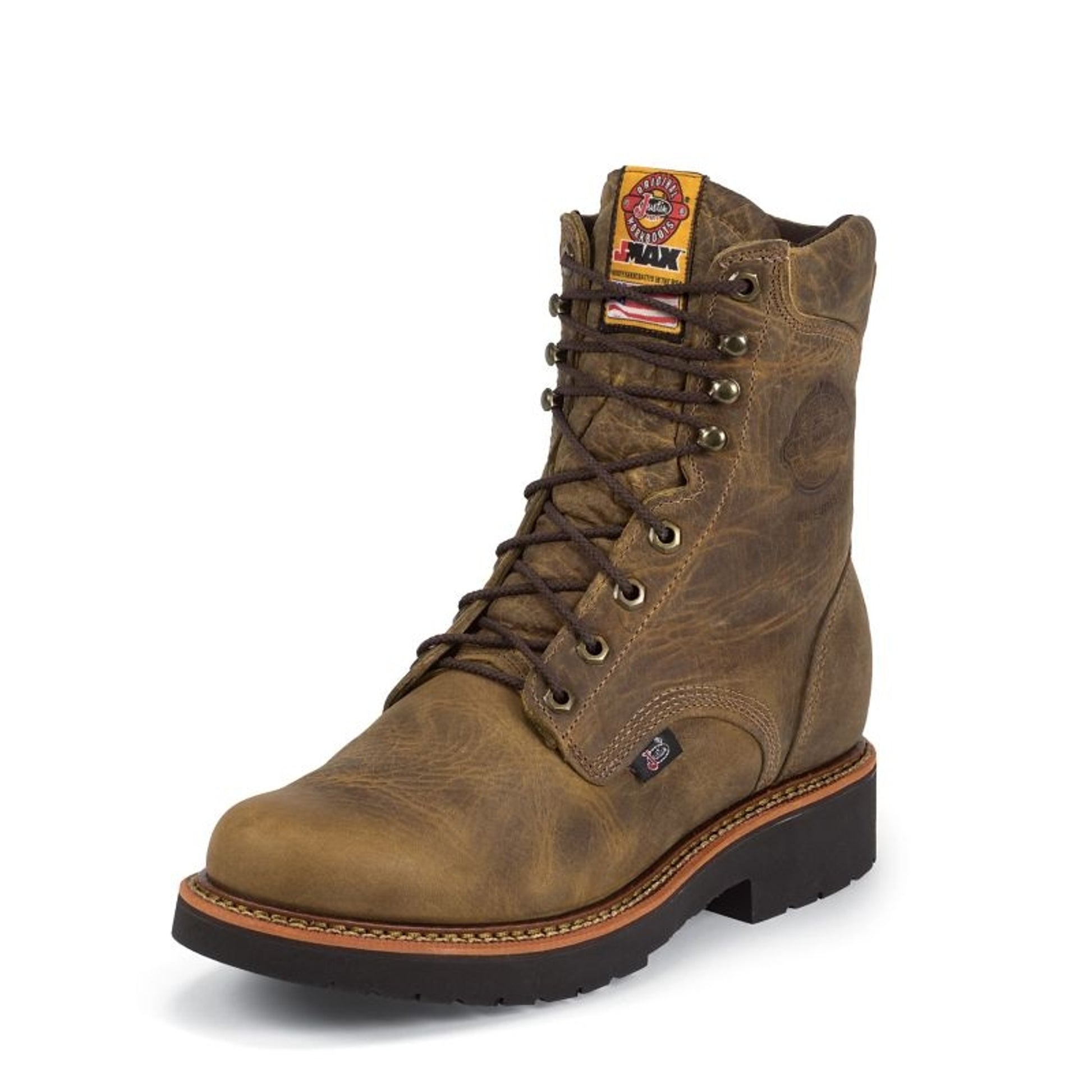 Justin Mens J-Max Steel Lace Up Work Boots
