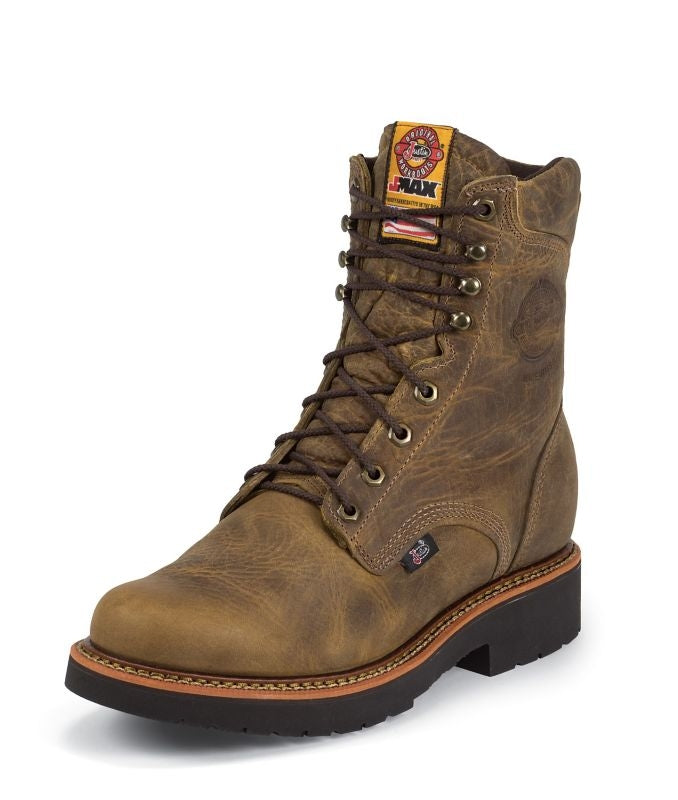Justin Mens J-Max Steel Lace Up Work Boots
