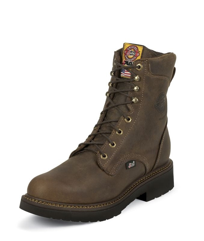 Justin Mens J-Max Lace Up Bay Work Boots