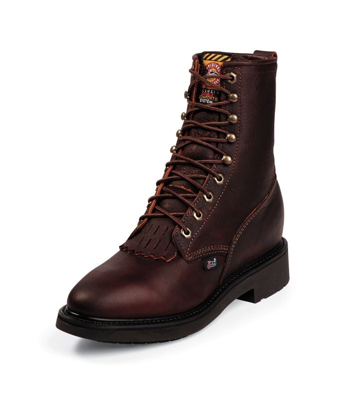 Justin Mens Dbl Cmfrt Rnd Briar Work Boots