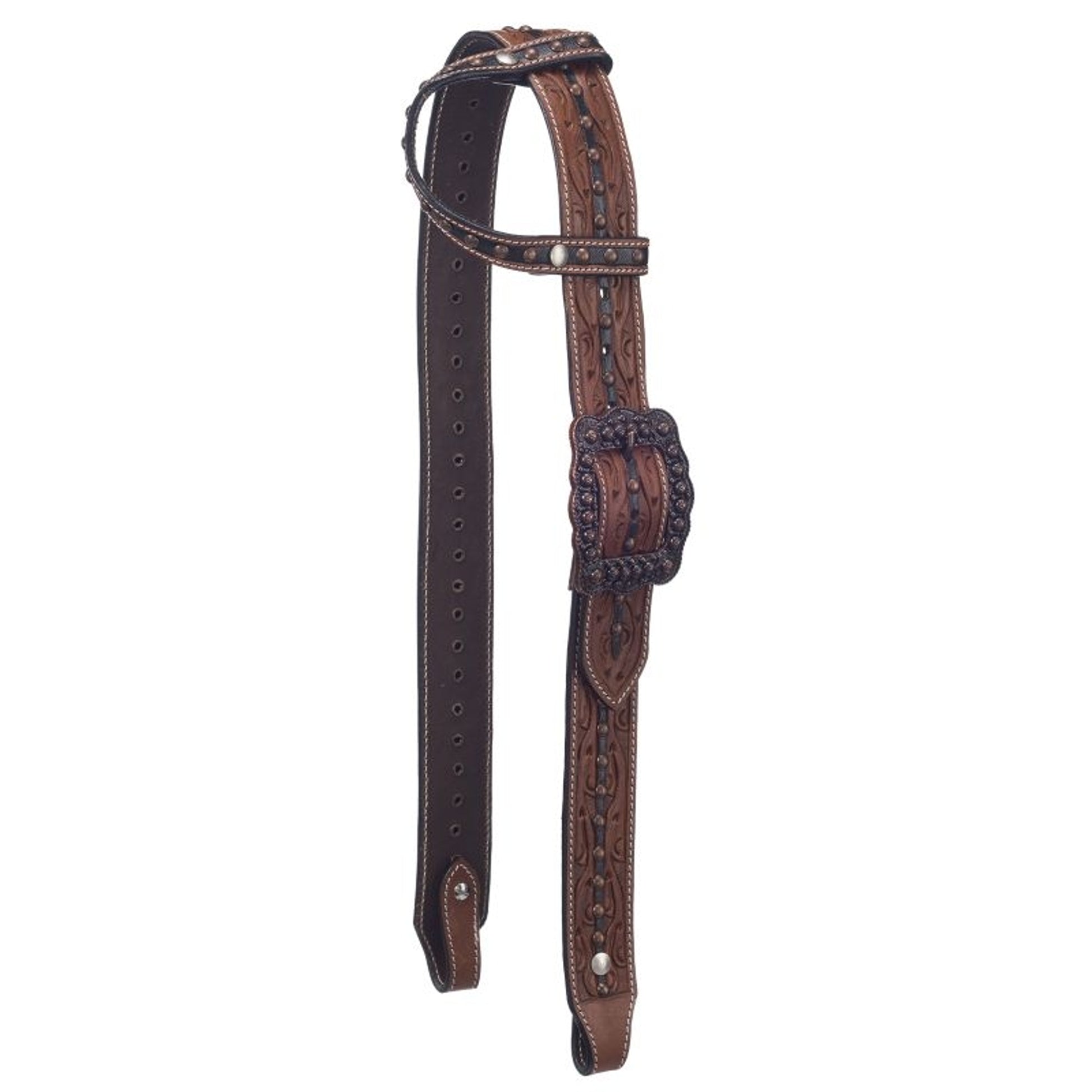 Silver Royal Cooper Belt Single Ear Headstall