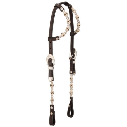 Royal King Raw/Ferr Silver DblEar Headstall