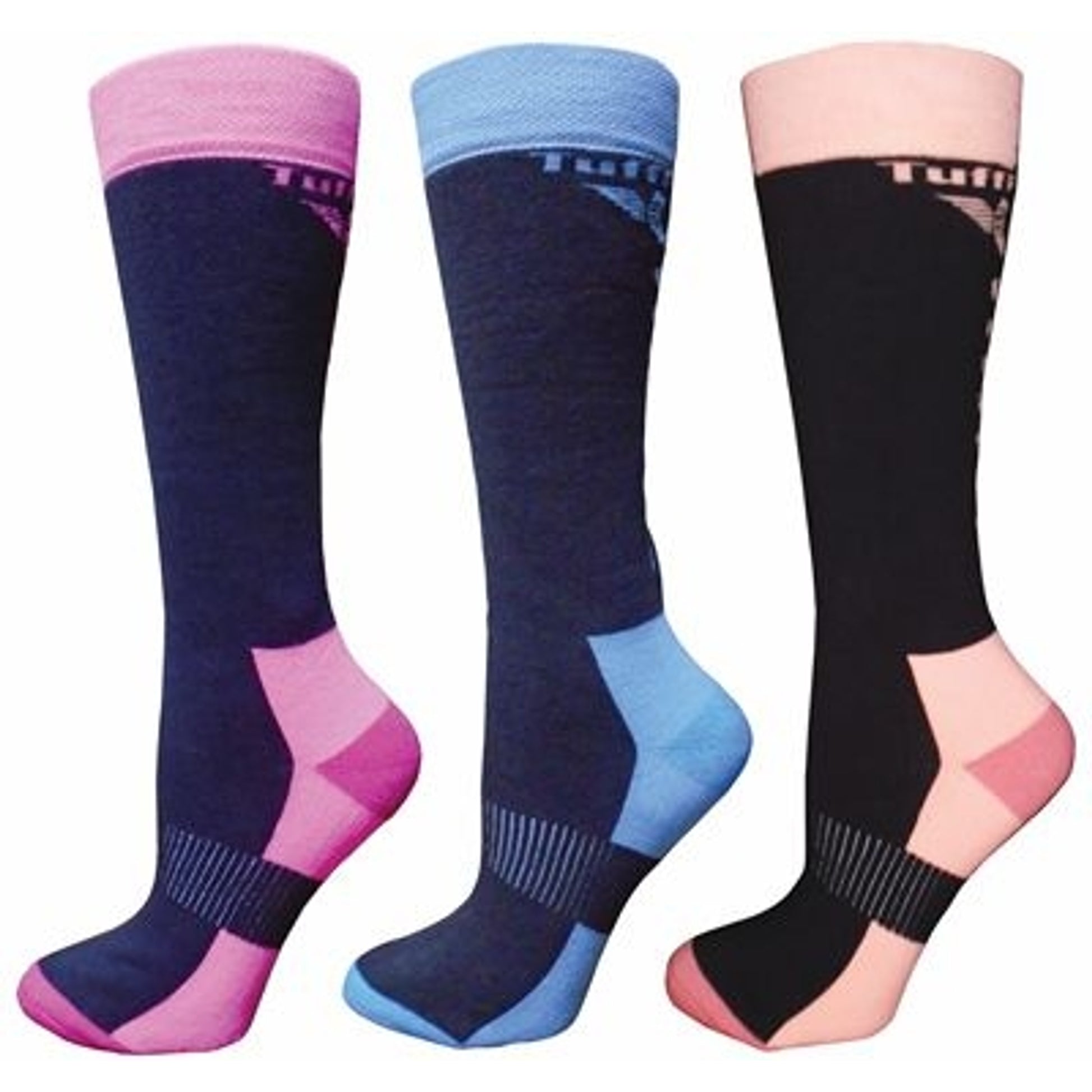 TuffRider Winter Neon Socks 3 Pack