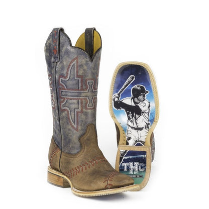 Tin Haul Mens Slugger Square Toe Boots