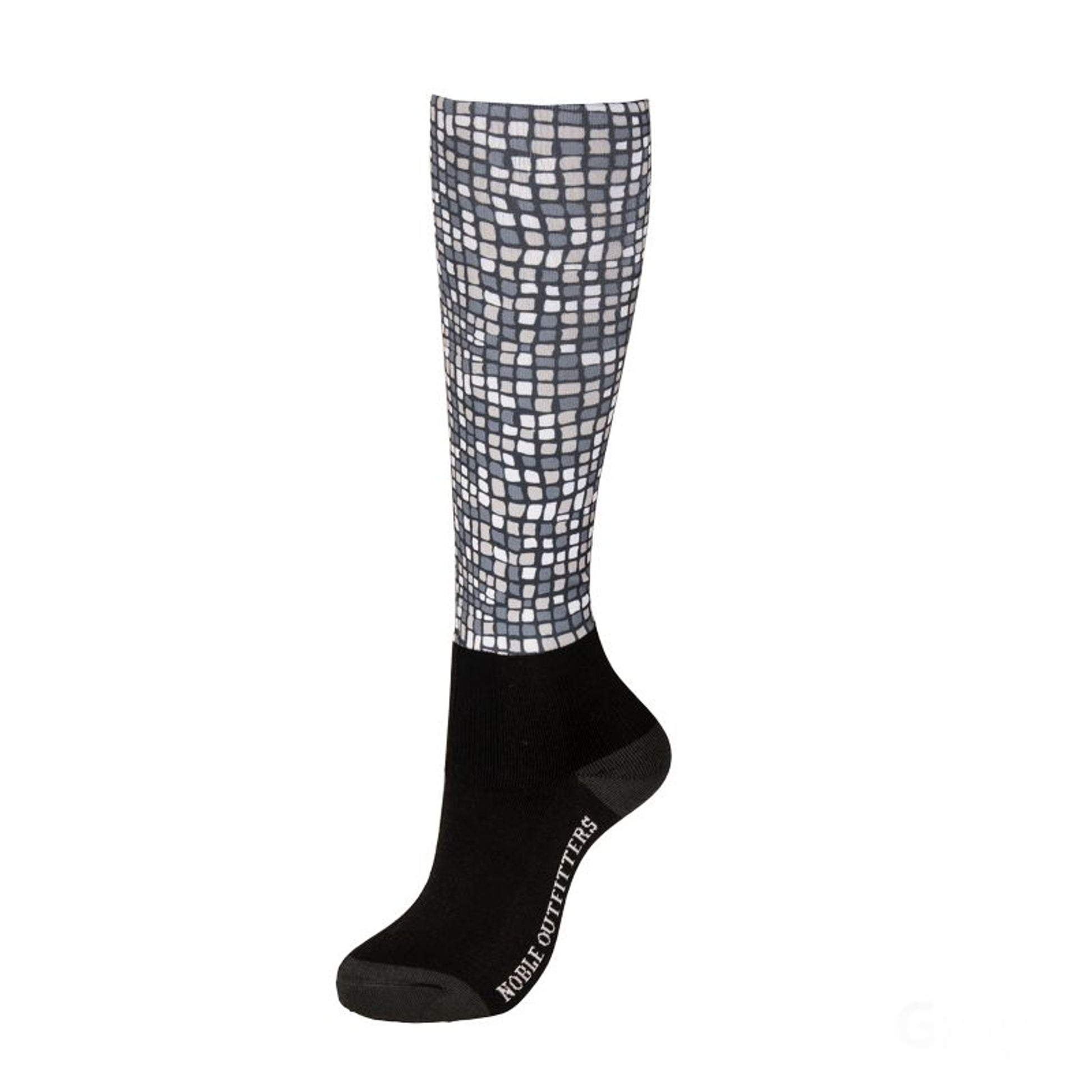 Over The Calf Printed Merino Wool Peddies