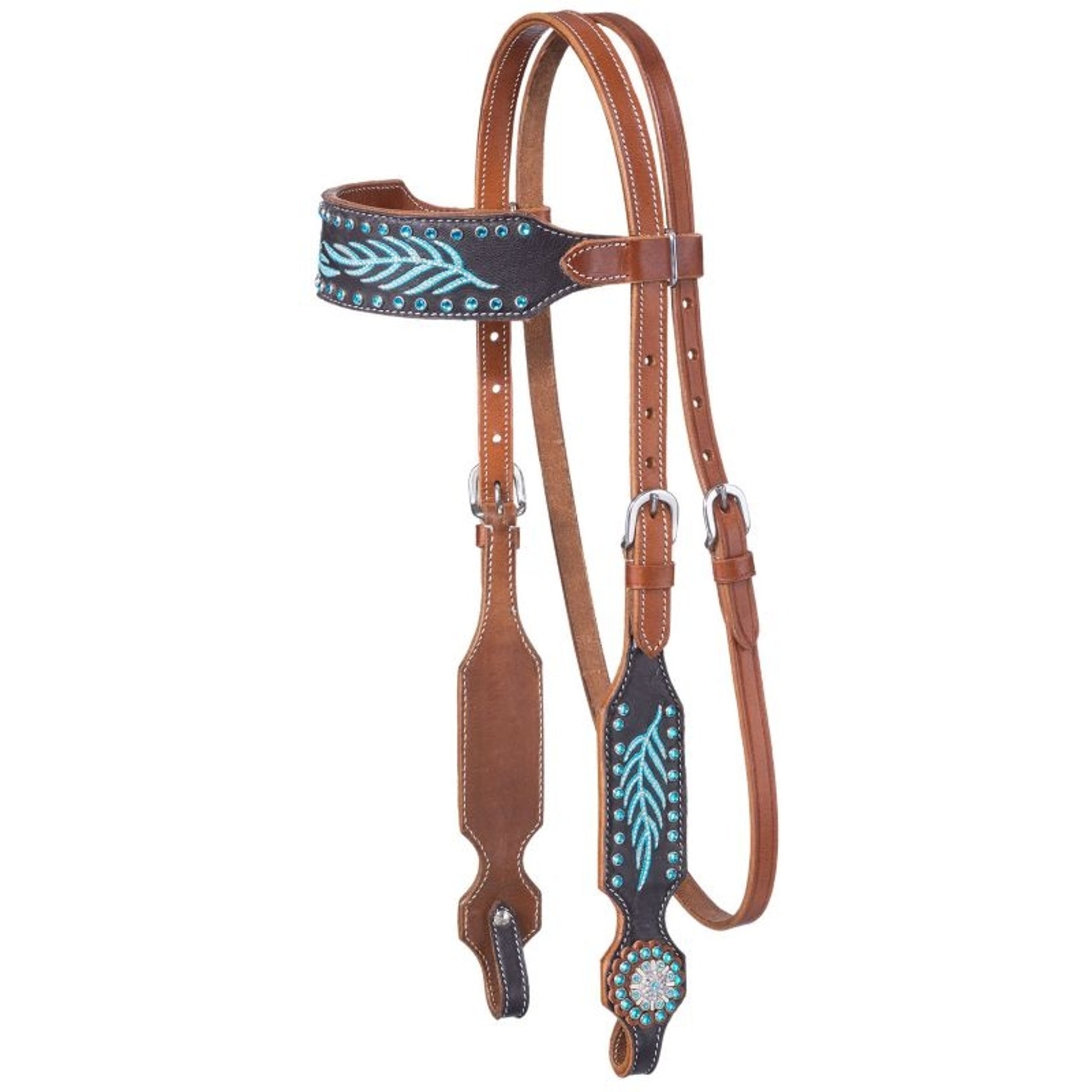 Tough1 Keely Browband Headstall with Fringe