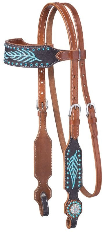 Tough1 Keely Browband Headstall with Fringe