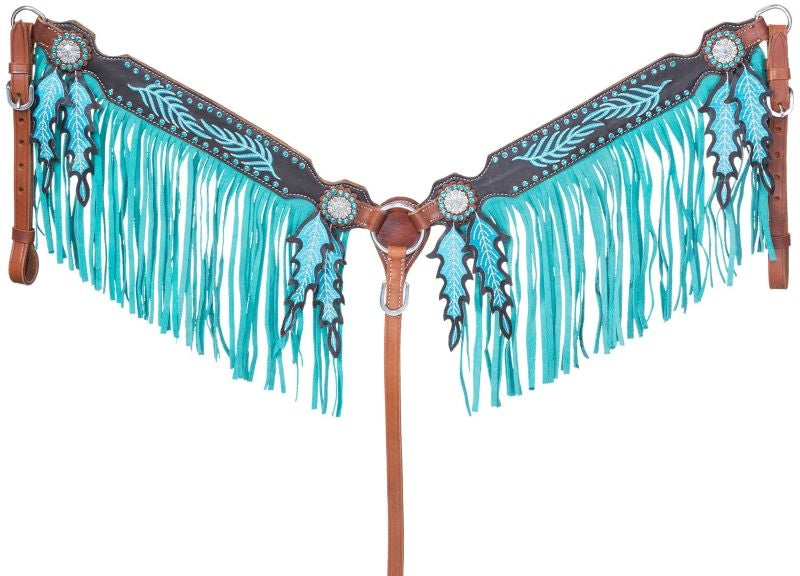 Tough1 Keely Breast Collar with Fringe