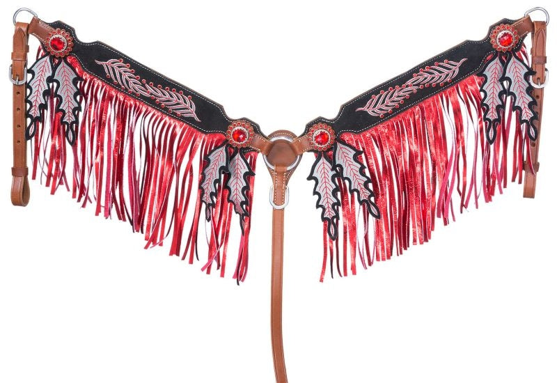 Tough1 Lucy Breast Collar with Fringe