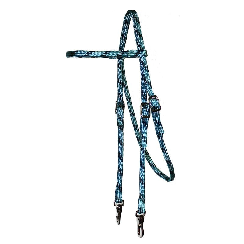 Triple E Soft Flat Browband Headstall with Snaps