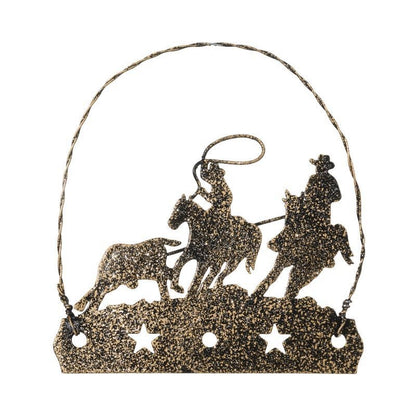 Equine Motif Glitter Ornament