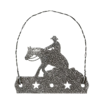 Equine Motif Glitter Ornament