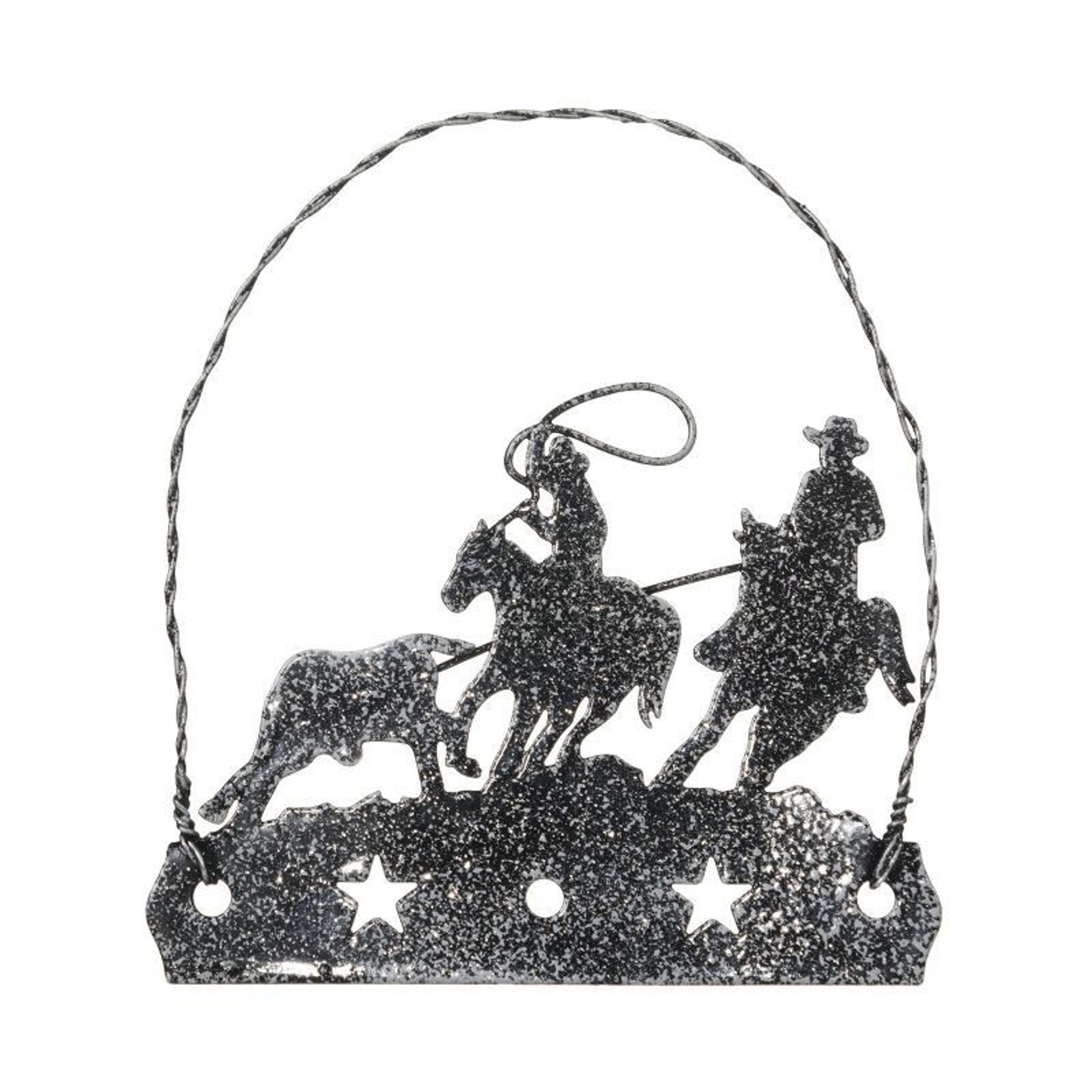 Equine Motif Glitter Ornament