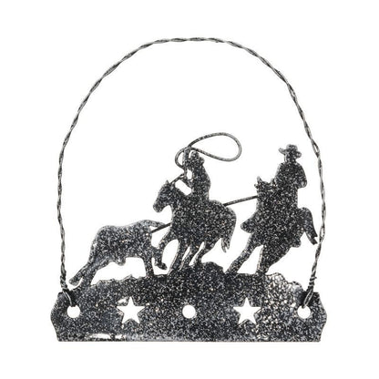 Equine Motif Glitter Ornament