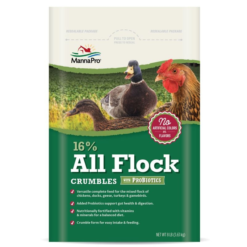 Manna Pro All Flock Crumbles with Probiotics