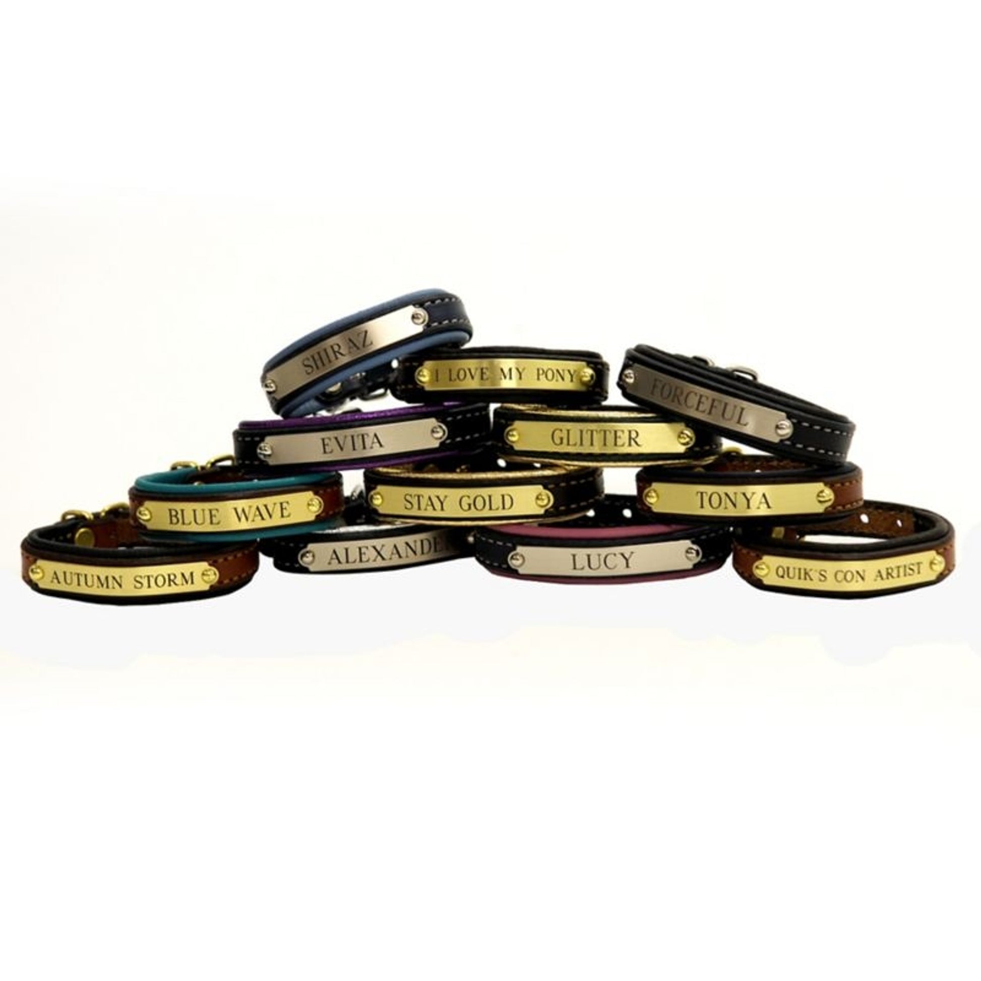 Padded Leather ID Bracelet