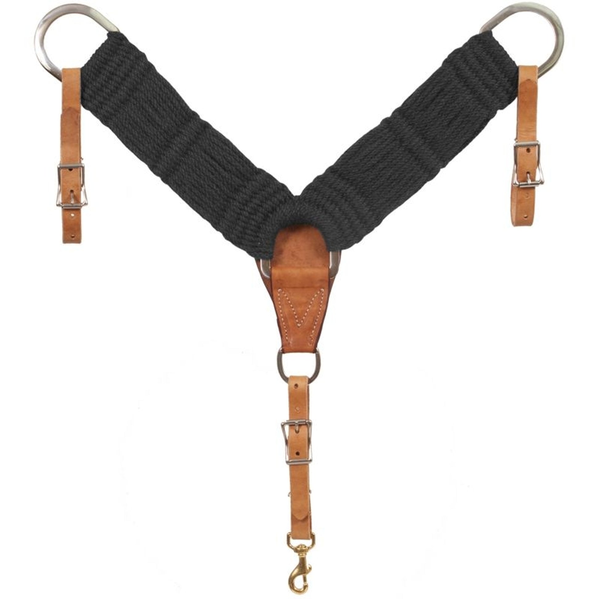 Mustang Black Mohair Breast Collar