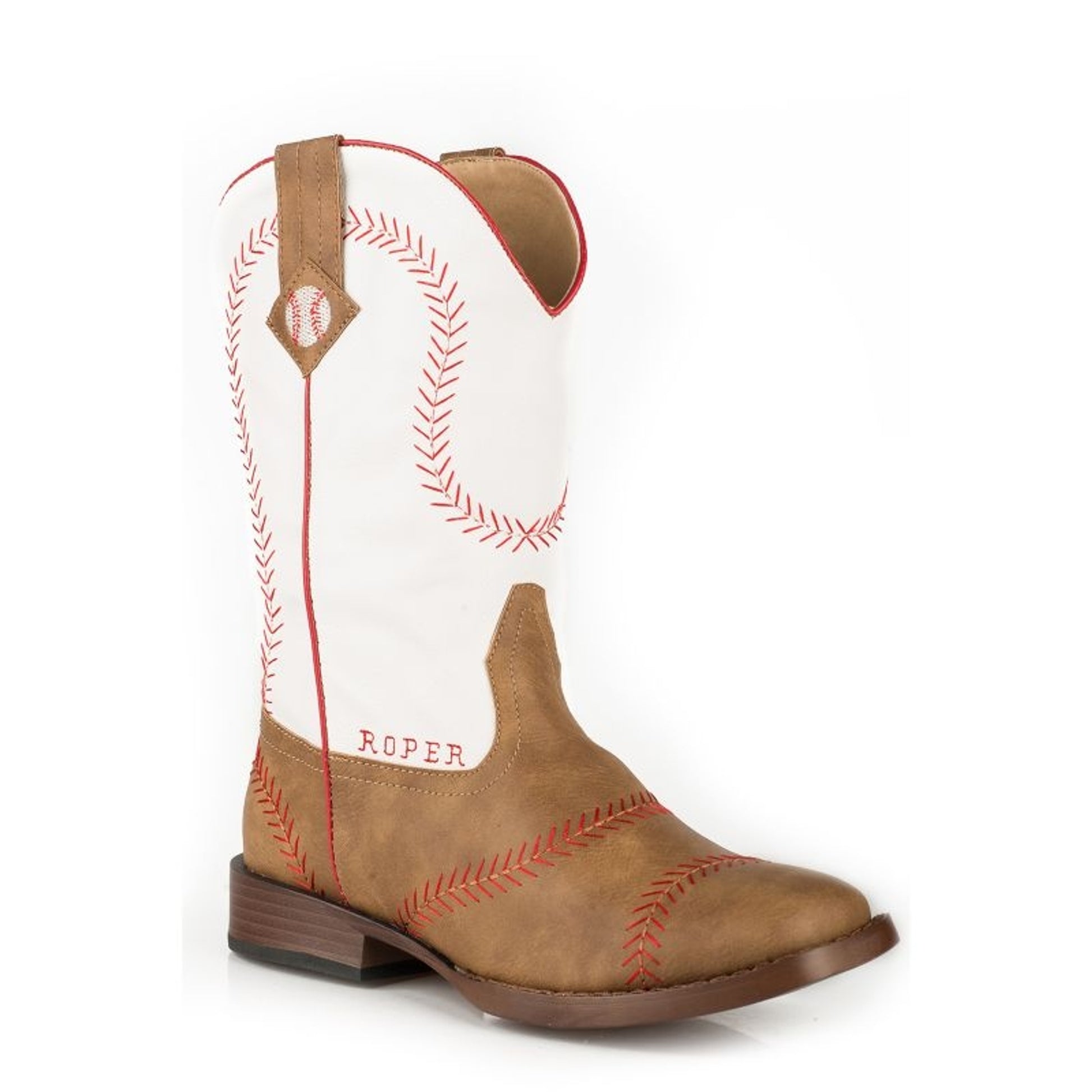 Roper Kids Baseball Square Toe Boots