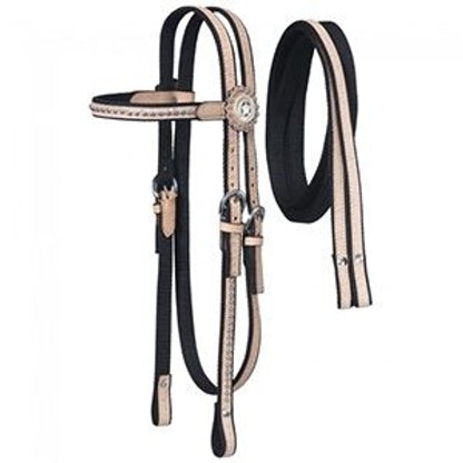 Tough1 Eclipse Nylon Browband Headstall Dots