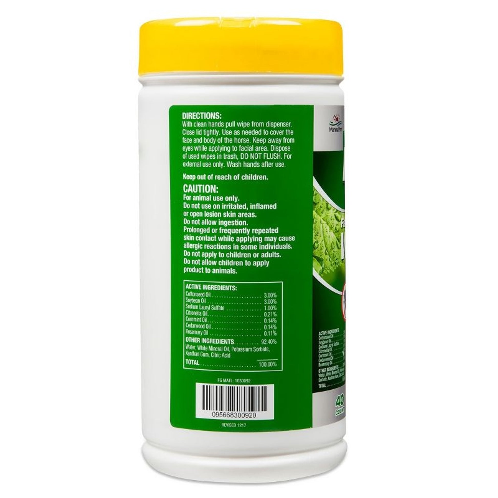 Manna Pro Natures Force Face and Body Wipes