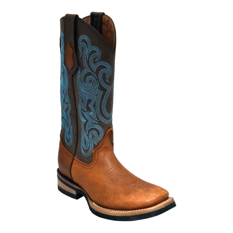 Ferrini Ladies Maverick Sq Toe Brown Boots
